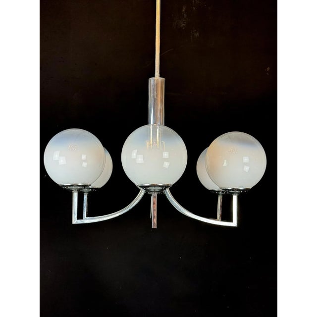 Mid-Century Modern Vintage Italian Chandelier in Murano Glass, 1960s For Sale - Image 3 of 14