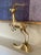 Striking piece! This mid century brass galloping gazelle is a show stopper. It would look wonderful so many places-...