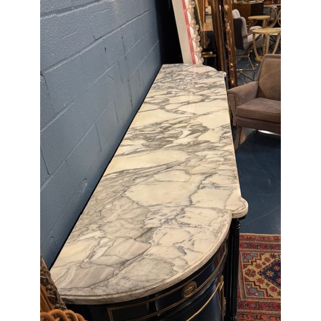 1900 - 1909 French Louis XVI D-Shape Sideboard For Sale - Image 5 of 5