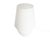 A white glass "Naxos" table lamp produced by Vistosi. Made in Italy, the lamp has a white glass shade and a white glass...