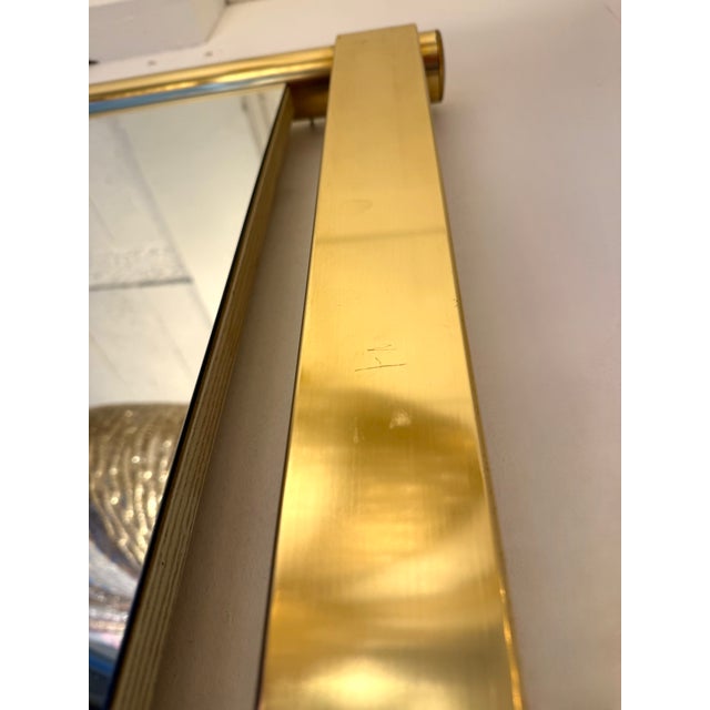 Brass Mirror by Luciano Frigerio, Italy, 1970s For Sale - Image 12 of 12