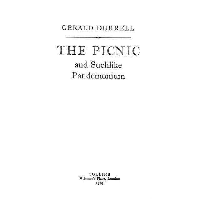 Traditional "The Picnic & Suchlike Pandemonium" 1979 Durrell, Gerald For Sale - Image 3 of 8