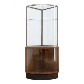 Art Deco Corner Display Cabinet, 1930 For Sale