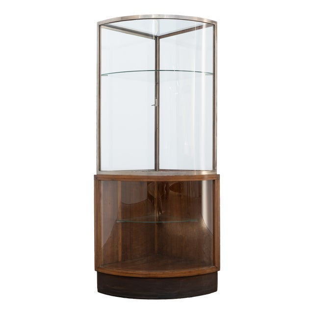 Art Deco Corner Display Cabinet, 1930 For Sale