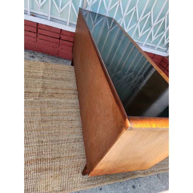 Chestnut 1960's Modern Sideboard Credenza For Sale - Image 8 of 8