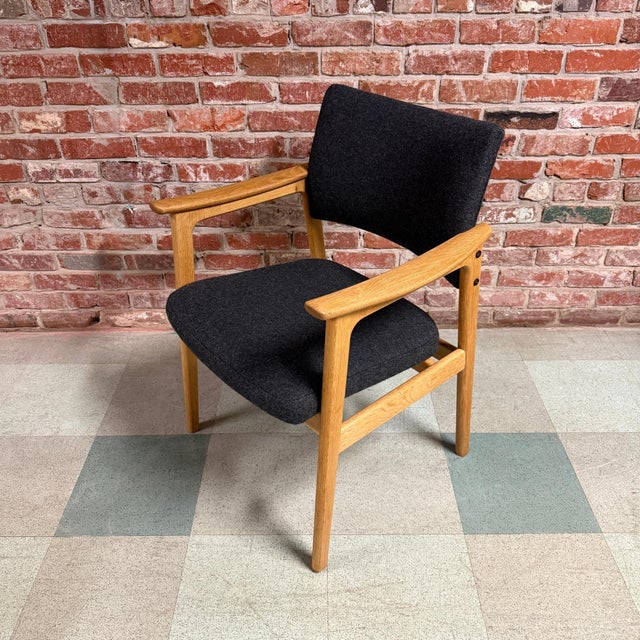 Tan Erik Kirkegaard Armchair, Oak, Kvadrat, Denmark, 1960s For Sale - Image 8 of 10