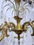 Bronze 1930's Ornate Bronze Chandelier With Crystal Pendant For Sale - Image 8 of 12