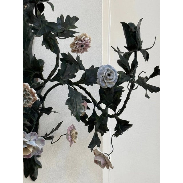 Pair of 19th Century French Tole Sconces For Sale - Image 12 of 12