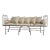 Early 20th Century French Wrought Iron Daybed With Cushions For Sale