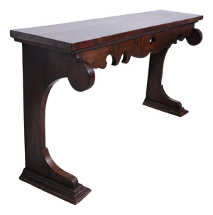 Late 19th Century Italian Walnut Wood Console