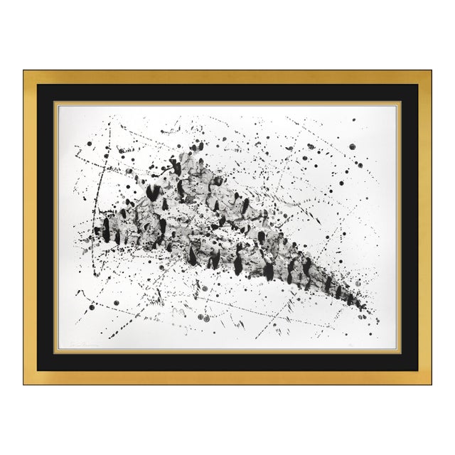 Late 20th Century Untitled (l.213; sf.240) Abstract Black Lithograph Sam Francis For Sale
