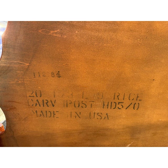 Vintage Solid Cherry Queen Size Poster Bed For Sale - Image 10 of 10