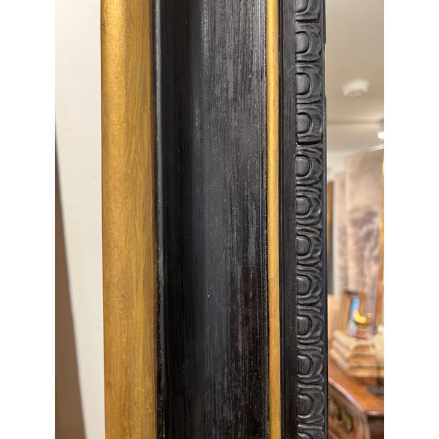19th Century French Napoleon III Large Floor Mirror For Sale In New Orleans - Image 6 of 6