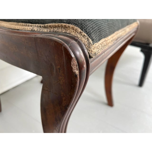Antique Early 19th Century American Empire Classical New York Sabre Leg Mahogany Side Chair For Sale - Image 9 of 13