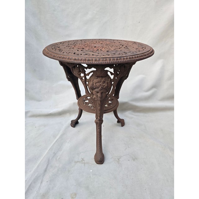 1940s Victorian Iron Bistro Tables, Pair For Sale - Image 10 of 10