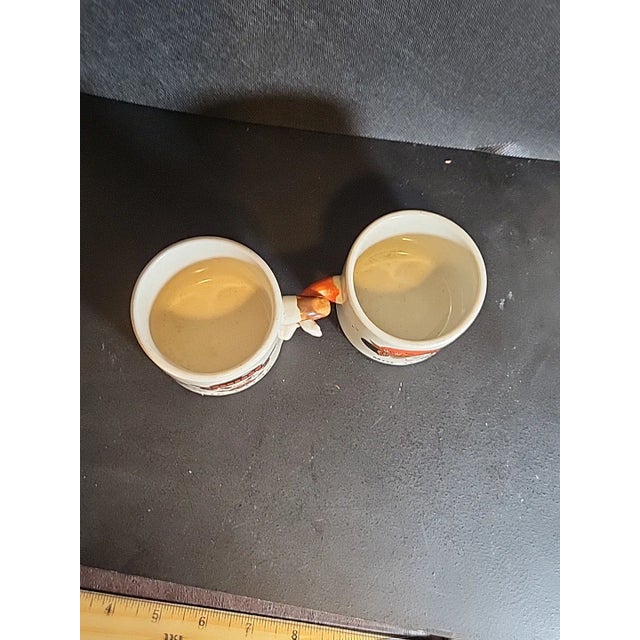 Eggshell Share Vintage Grés Stoneware Couple Mugs For Sale - Image 8 of 12