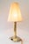 Art Deco Alpaca/Brass Table Lamp with Fabric Shade Vienna, Austria, 1920s For Sale - Image 15 of 18