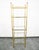Brass shelving unit with glass shelves throughout. solid and well made. Some patina seen throughout.