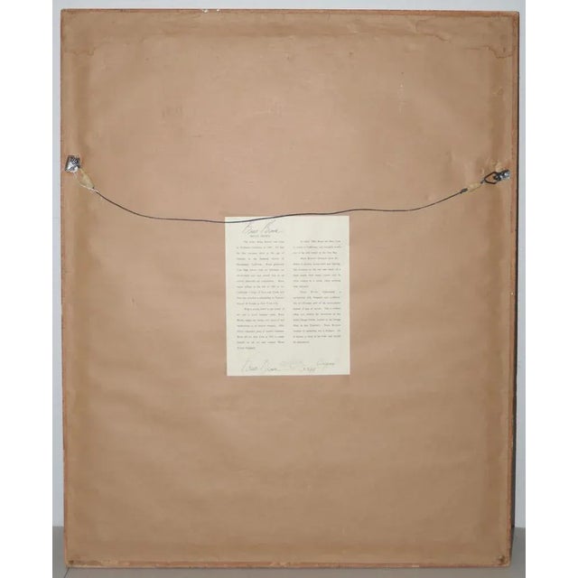 Bruce Brown (American, B. 1938) Original Abstract Oil on Paper C.1994 For Sale - Image 9 of 11