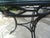 Vintage Iron Neoclassical Center Table For Sale - Image 9 of 11