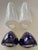 Blue Swedish Ceramic 6035 Wall Lights by Stig Carlsson for Ifö, 1950s, Set of 2 For Sale - Image 8 of 14