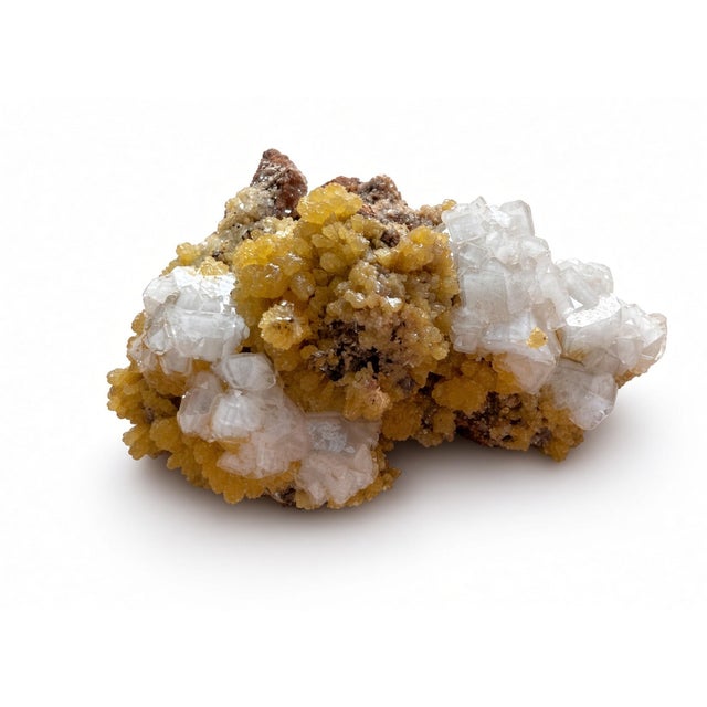 Biophilic Yellow Crystal Mineral Cluster Sculpture / Specimen For Sale - Image 4 of 6