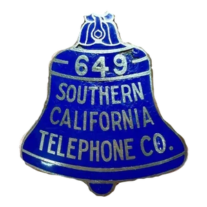 Vintage Southern California Telephone Company Badge