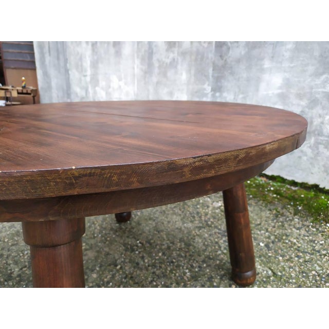 Brutalist Extendable Dining Table, 1950s For Sale - Image 17 of 18