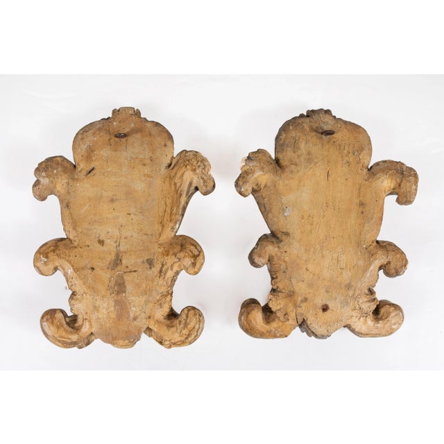 Whimsical, Polychrome Wall Plaques, circa 1805 - A Pair For Sale - Image 9 of 9
