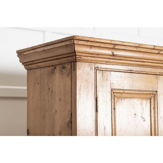 Monumental 19th Century English Pine Housekeepers Cupboard, 1880s For Sale - Image 11 of 16