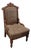 Antique Victorian Gothic Eastlake Walnut Parlor Chair Large For Sale