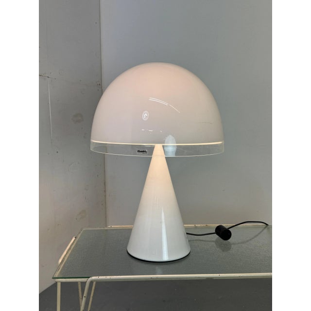 Modernist Space Age Italian Mushroom Shape Table Lamp from Guzzini, 1970s For Sale - Image 11 of 13