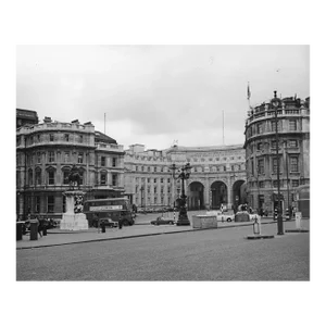 1968 London From Trafalgar Square Street Scene