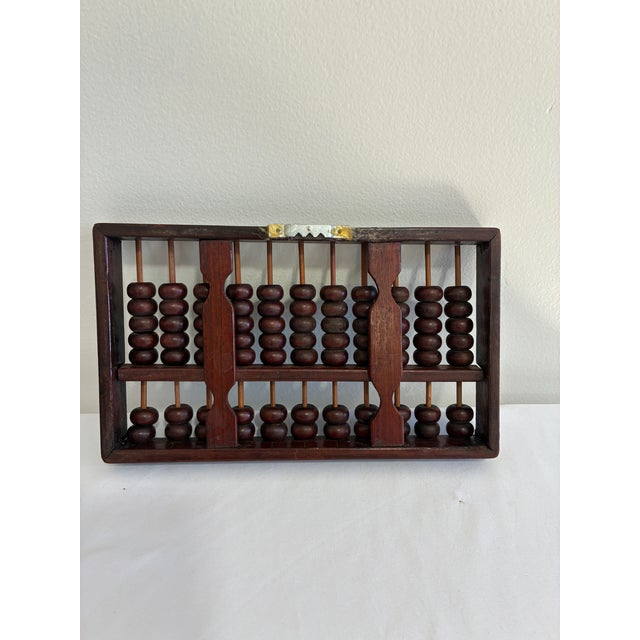 Wood Small Vintage Asian Wooden Suanpan Abacus For Sale - Image 7 of 7