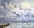 French Mid-Century French Marine Oil on Canvas Normandy Painting by Jacques Bouyssou For Sale - Image 3 of 11