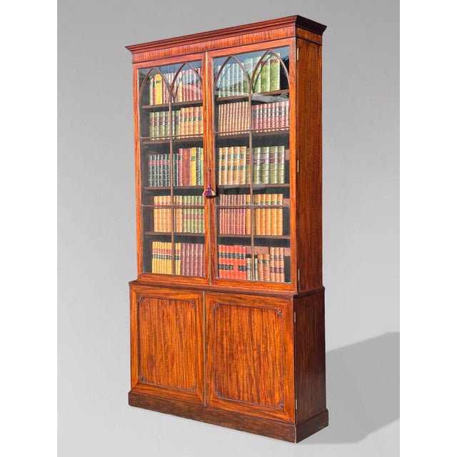 Antique George III Mahogany Library Bookcase, 1780 For Sale - Image 12 of 12