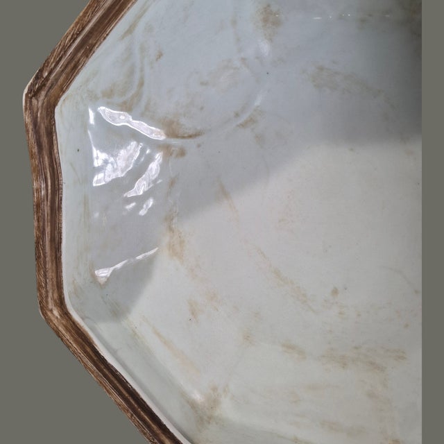 Black Vintage Japanese Meiji Imary Large 13.5'' X 10'' Octagonal Covered Box Marked For Sale - Image 8 of 14