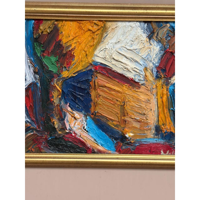 Anders Wallin, Abstract Composition, 1980s, Oil on Panel, Framed For Sale - Image 12 of 18