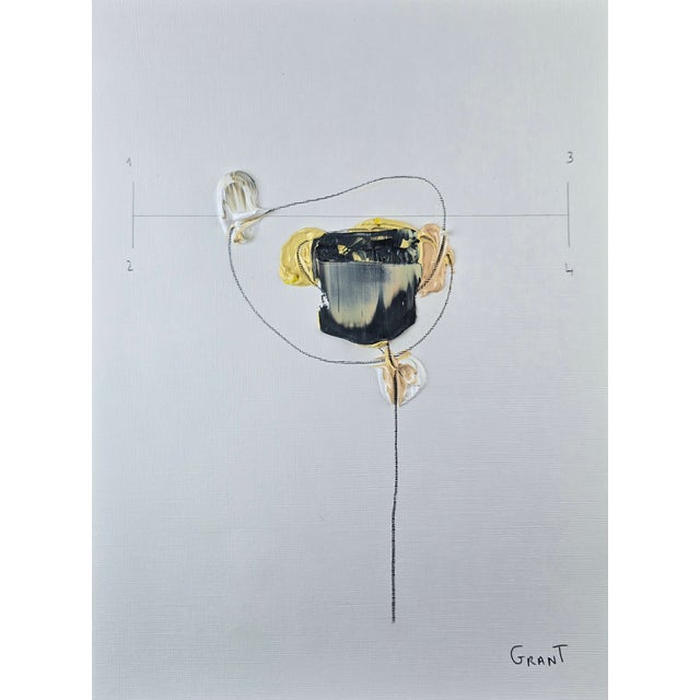 2020s Set of 6 - Framed Neutral Colors Palette Organic Modern Botanical Flower Original Oil Paintings / Contemporary Herbarium / Natural Tones For Sale - Image 5 of 11