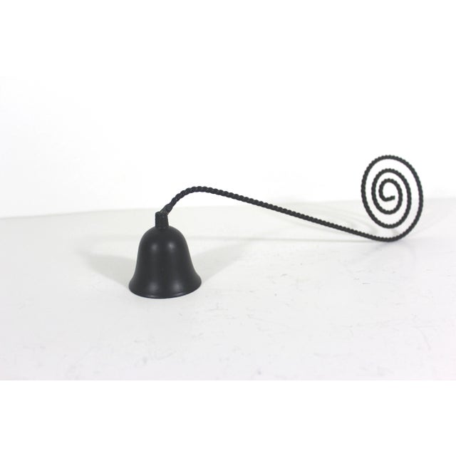 Vintage Black Candle Snuffer, Twisted Scroll Handle, Spanish Revival For Sale - Image 6 of 7