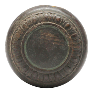Antique Egg & Dart Bronze Entry Door Knob