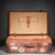 Industrial Antique Large Leather Suitcase With Original Travel Stickers c.1920 For Sale - Image 3 of 11