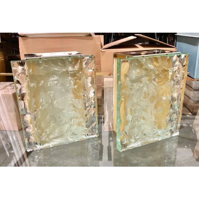 Fontana Arte Vintage Max Ingrand for Fontana Arte Italian Sconces - a Pair For Sale - Image 4 of 4