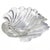 Cartier Signed Seguso Murano Vintage Crystal Clear Ribbed Surface Italian Art Glass Seashell Shell Bowl For Sale - Image 10 of 11