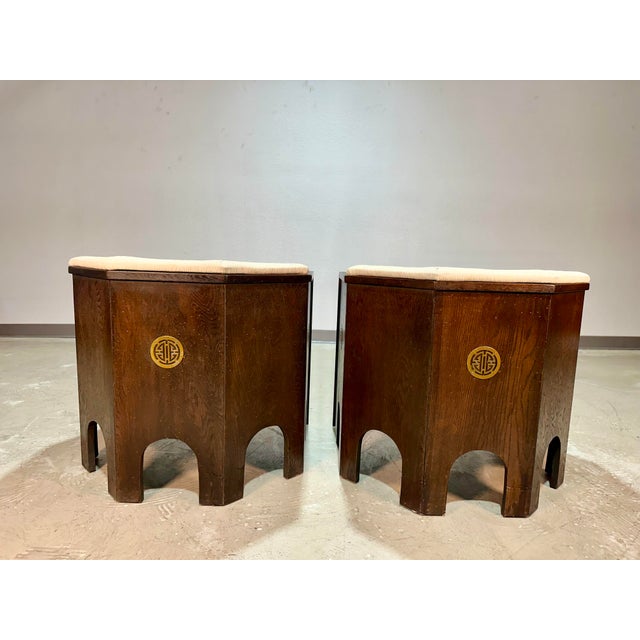 Adrian Pearsall 1970s Pair of Adrian Pearsall Attrb Strictly Spanish Hexagonal Brutalist Club Chairs For Sale - Image 4 of 12