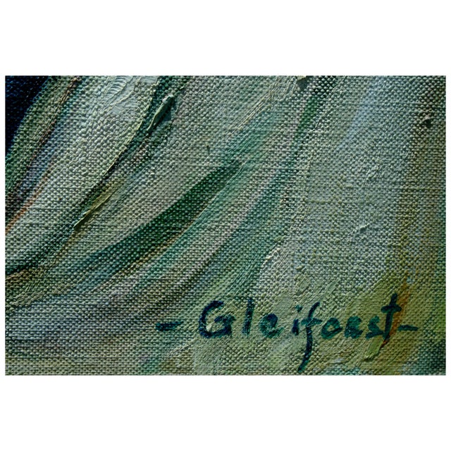 American Mid Century Portrait -- Grandmother's Bouquet, Signed by Helen Enoch Gleiforst For Sale - Image 3 of 3