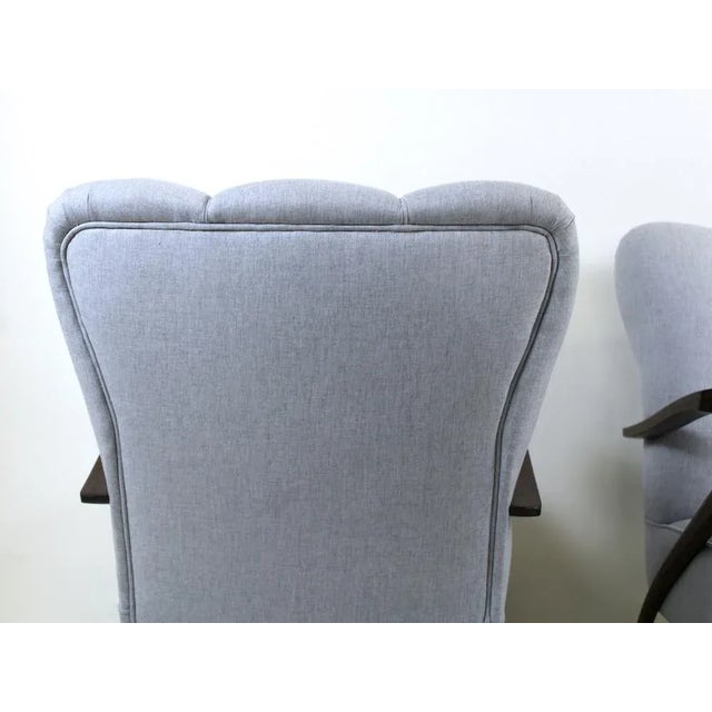 Set of Vintage Armchairs attributed to Guglielmo Ulrich, 1950s For Sale - Image 12 of 13