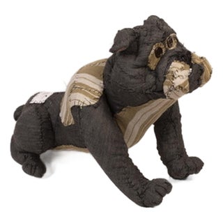 Anne Valérie Dupond, Bernard Bulldog Dog Sculpture, 2025, Textile For Sale