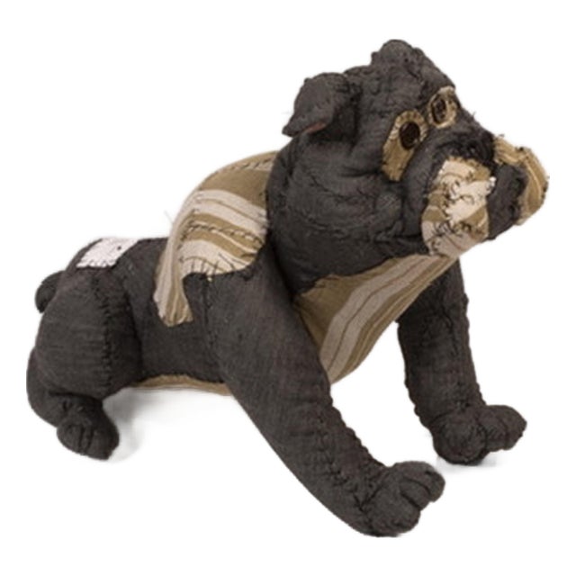 Anne Valérie Dupond, Bernard Bulldog Dog Sculpture, 2025, Textile For Sale