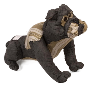 Anne Valérie Dupond, Bernard Bulldog Dog Sculpture, 2025, Textile